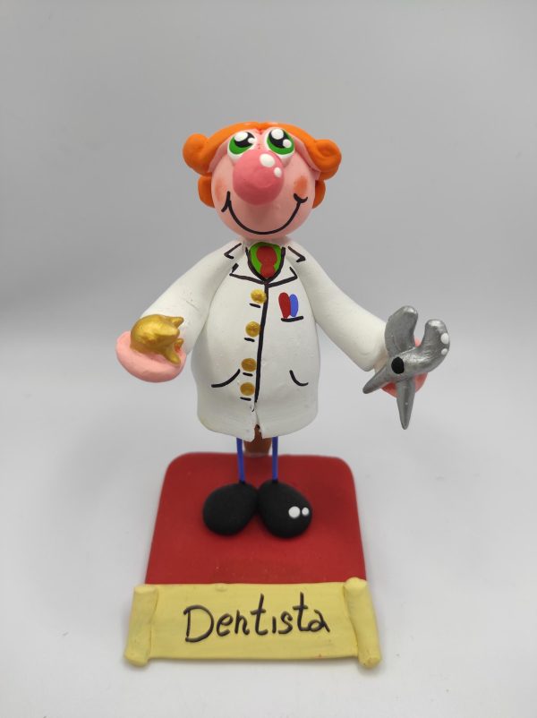 Dentista 14 cm - fischietto in terracotta